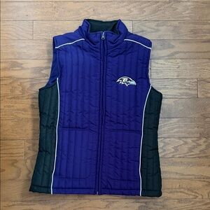 Women’s NFL Baltimore Ravens Quilted Vest with Logo